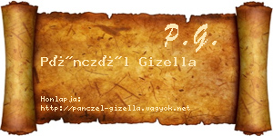 Pánczél Gizella névjegykártya